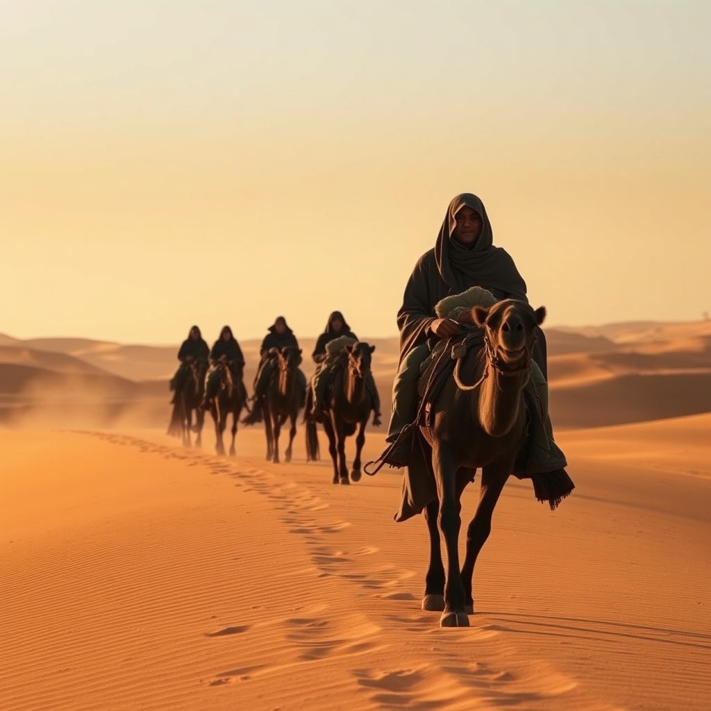 Desert Nomad at Dusk