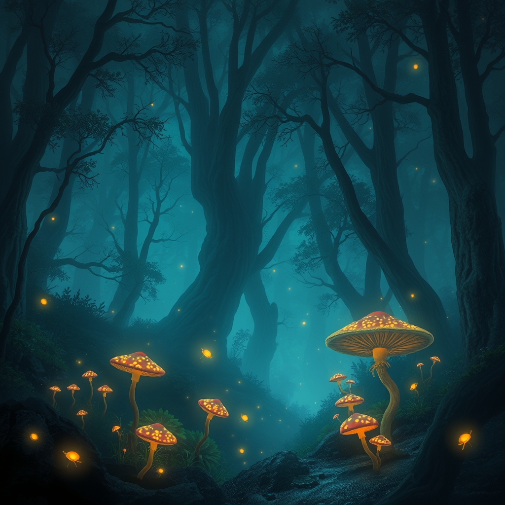 Bioluminescent Forest