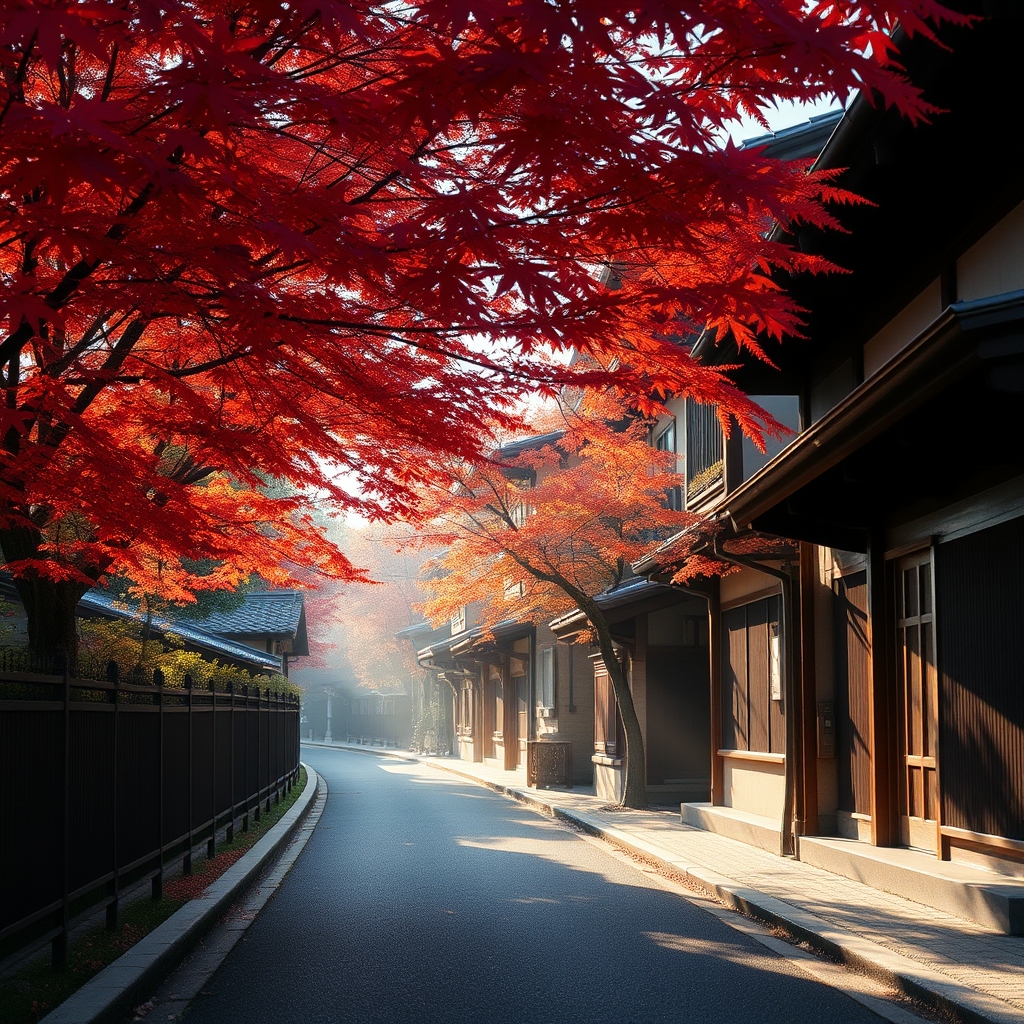 Kyoto Autumn Street