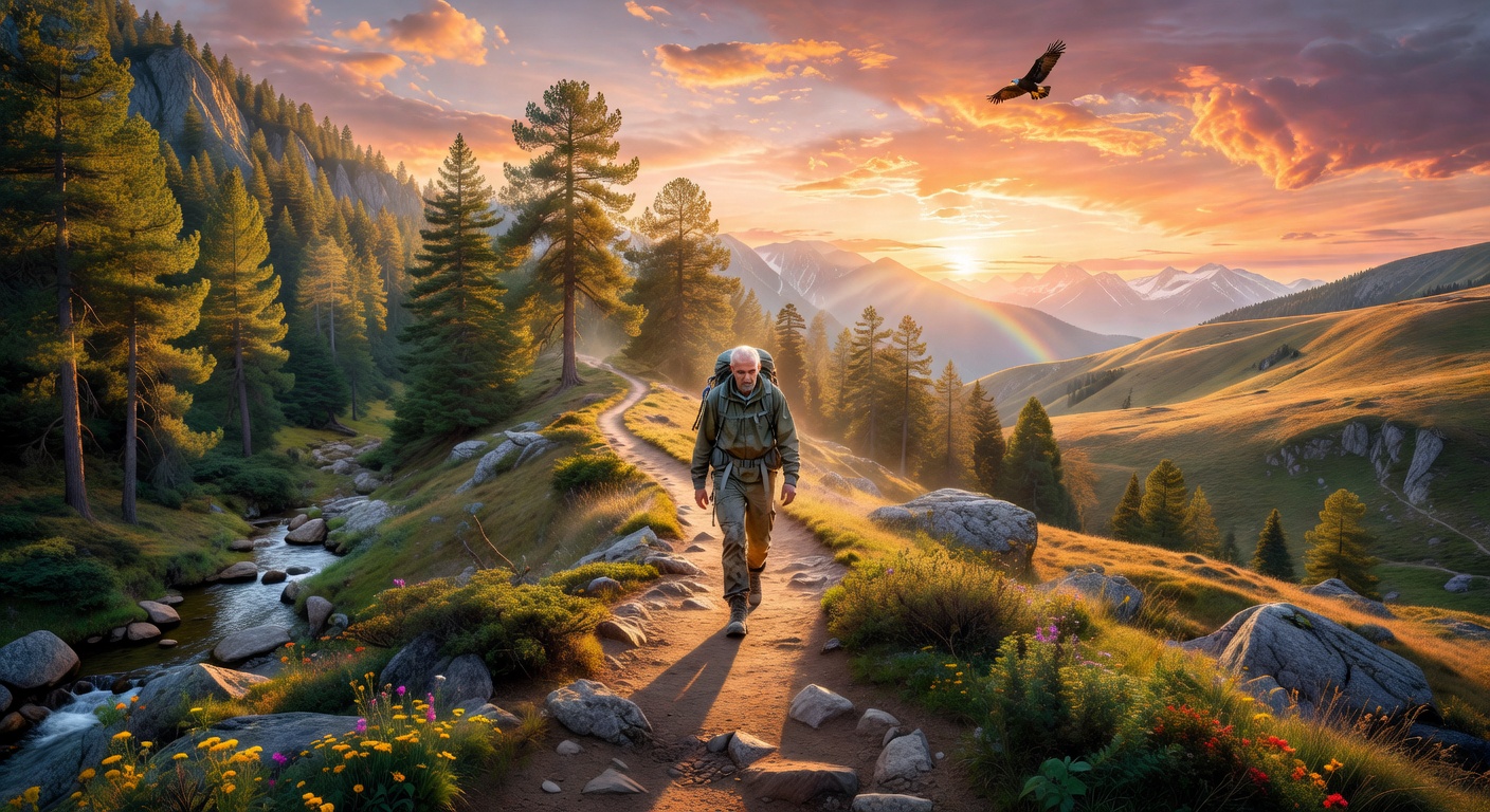 AI outpainting example