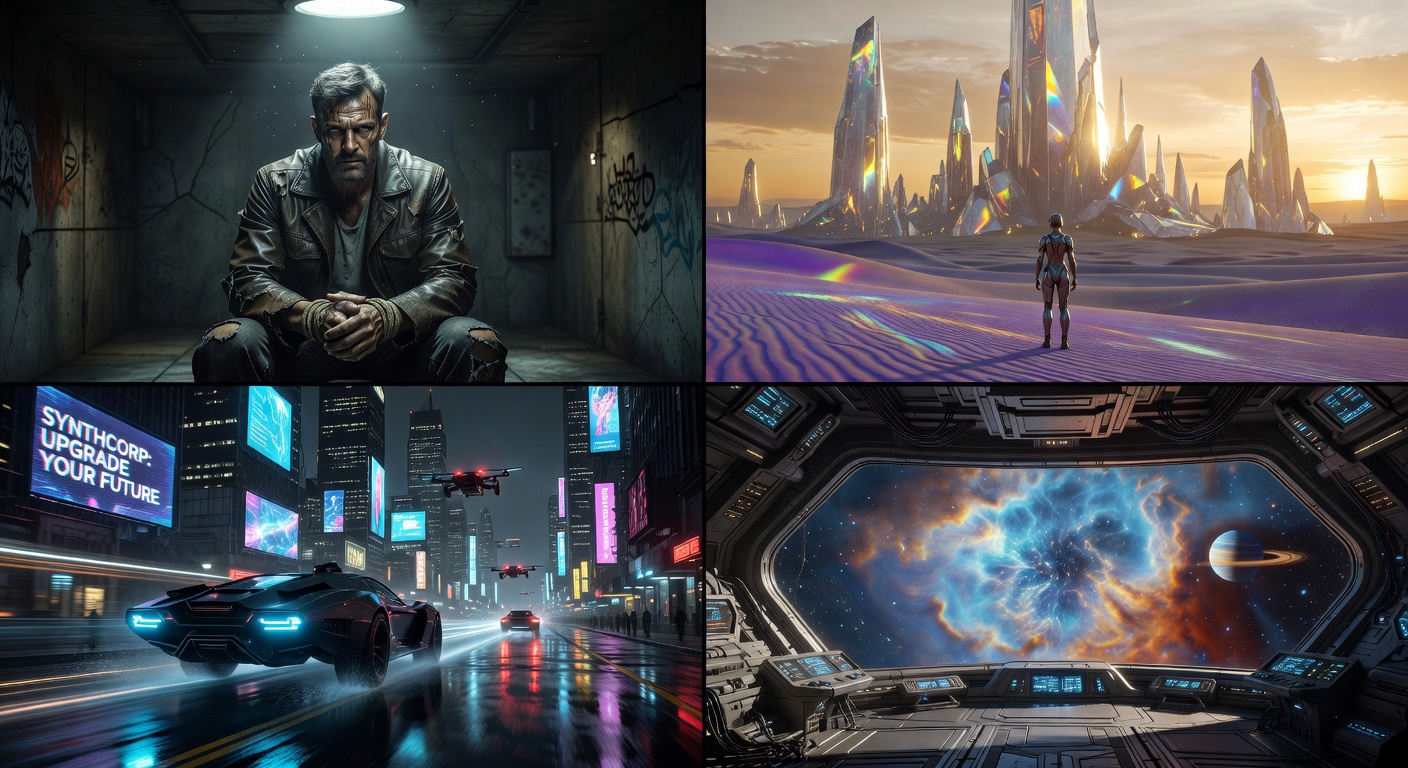 AI generated video frames